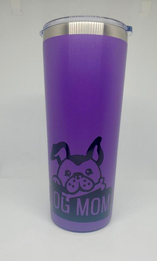Insulated Stainless Steel Tumbler 22 Oz. Dog Mom