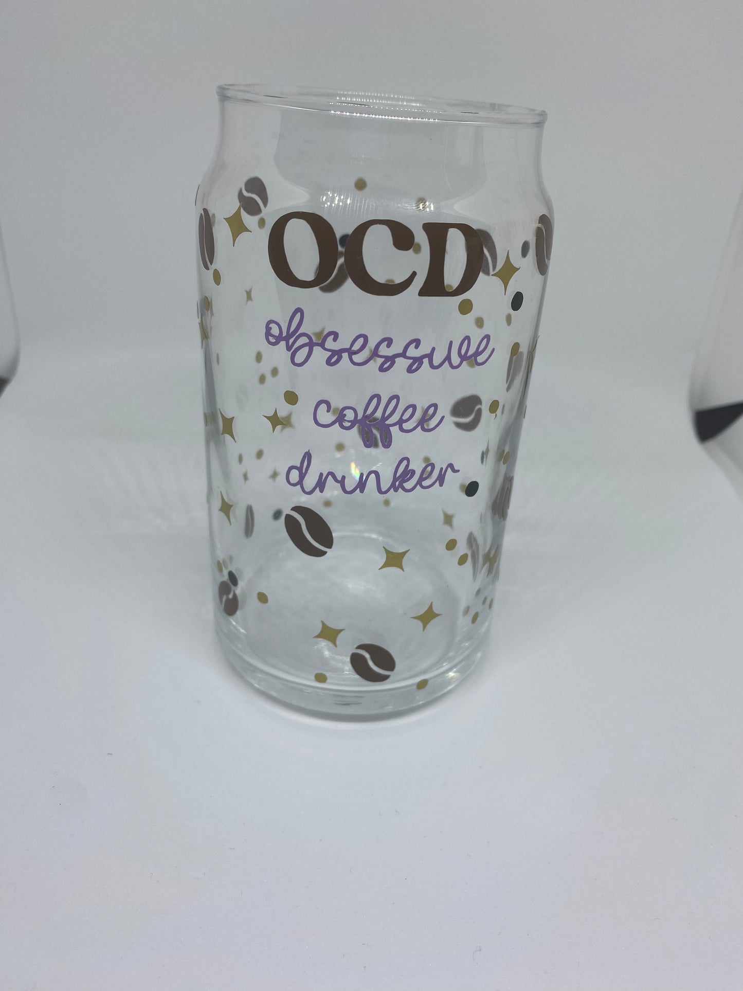 OCD Obsessive Coffee Disorder 16oz Libby Glass, Beer