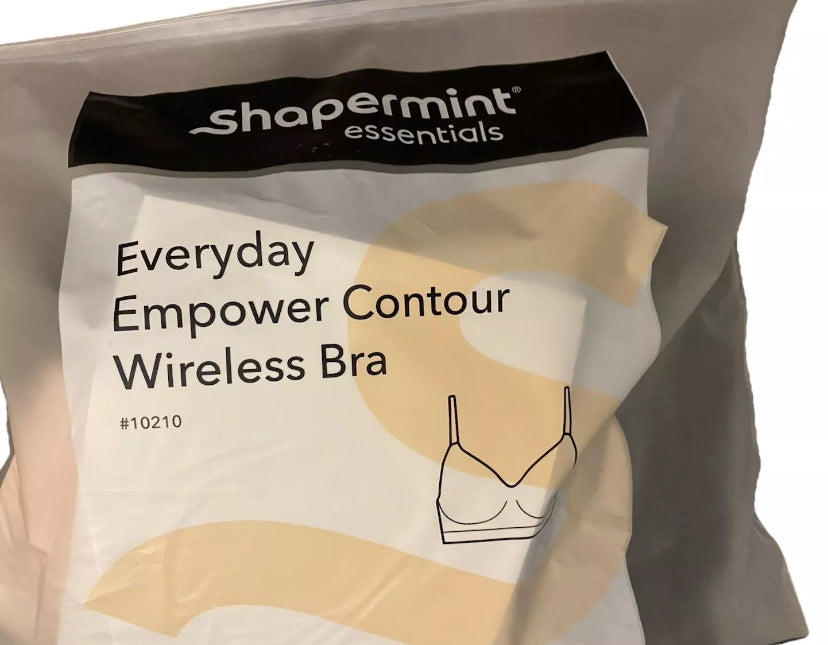 Shapermint Everyday Empower Contour Wireless Bra 4xl #10210 Black NWT