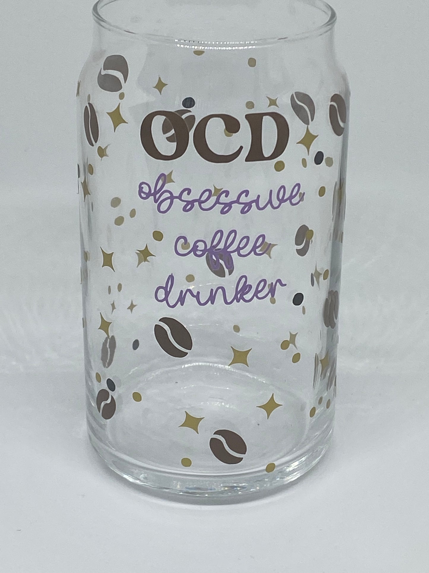 OCD Obsessive Coffee Disorder 16oz Libby Glass, Beer