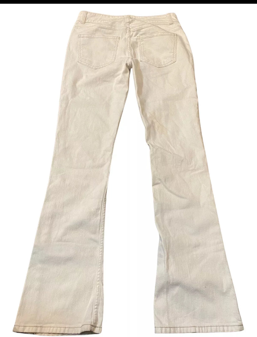 The Limited Pants Womens 4 White Cassidy Fit Flare Pant Poly Blend 32” Length