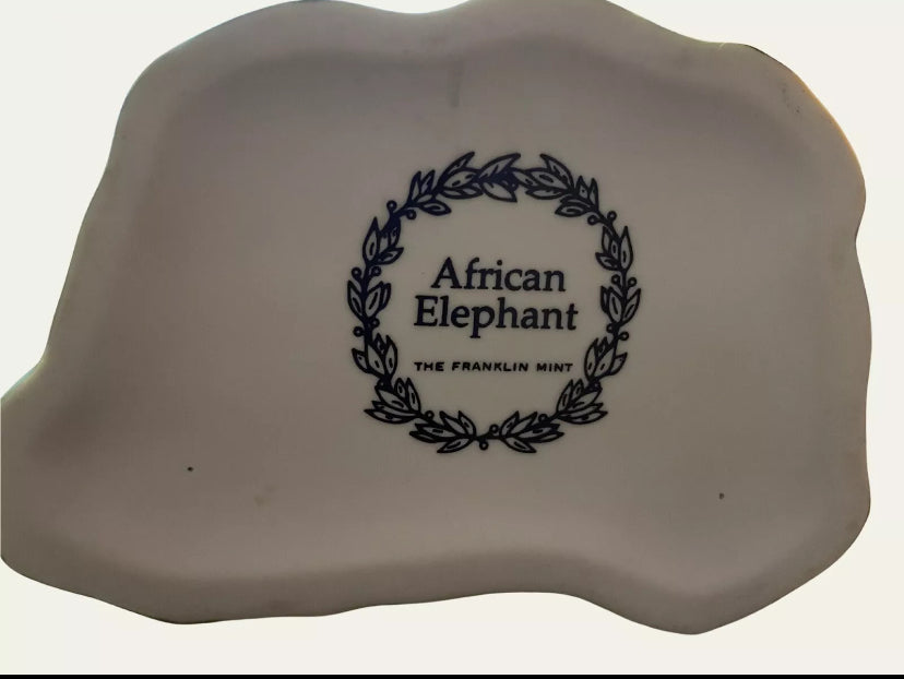 Franklin Mint. African Elephant. 1989 Home decor