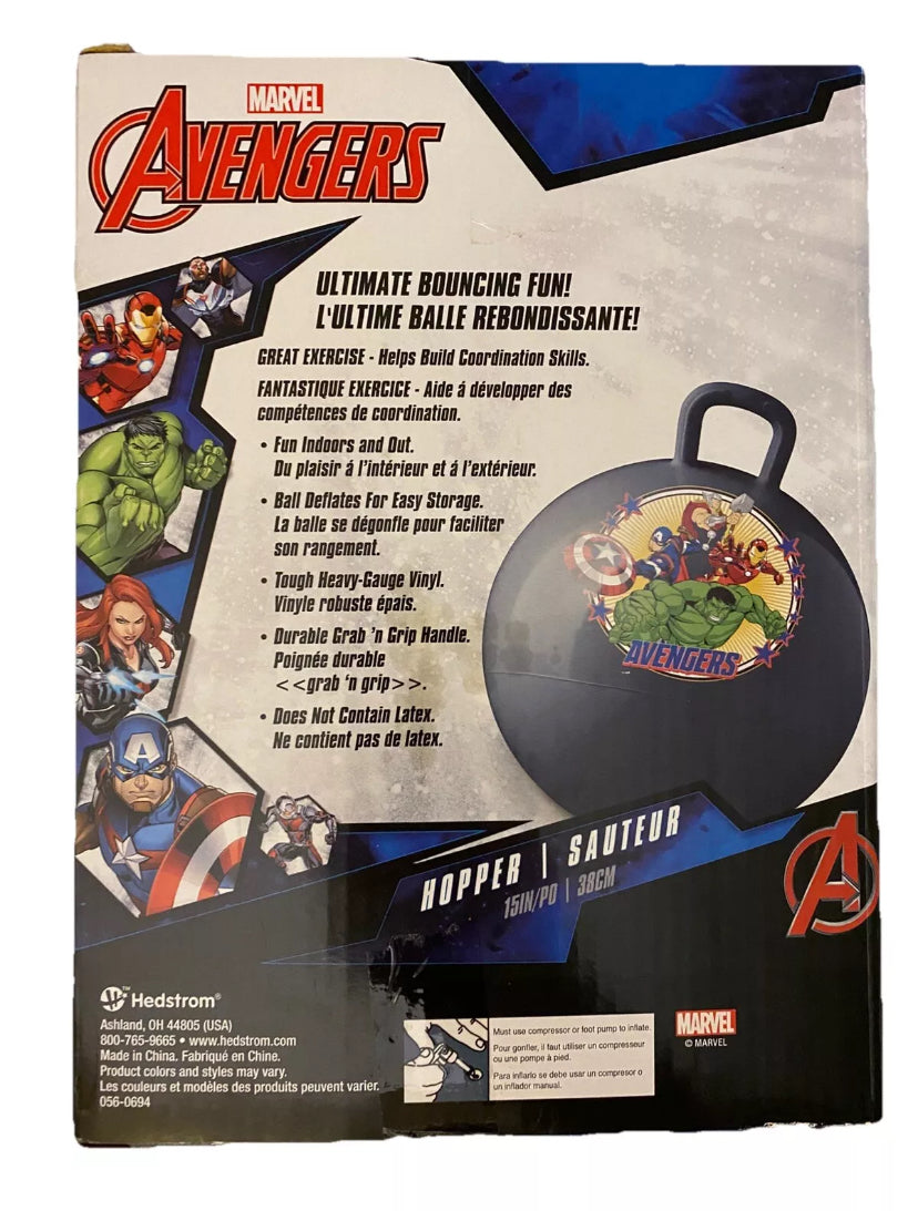 Marvel Hedstrom Avengers Hopper Ball for Kids, 15 Inch