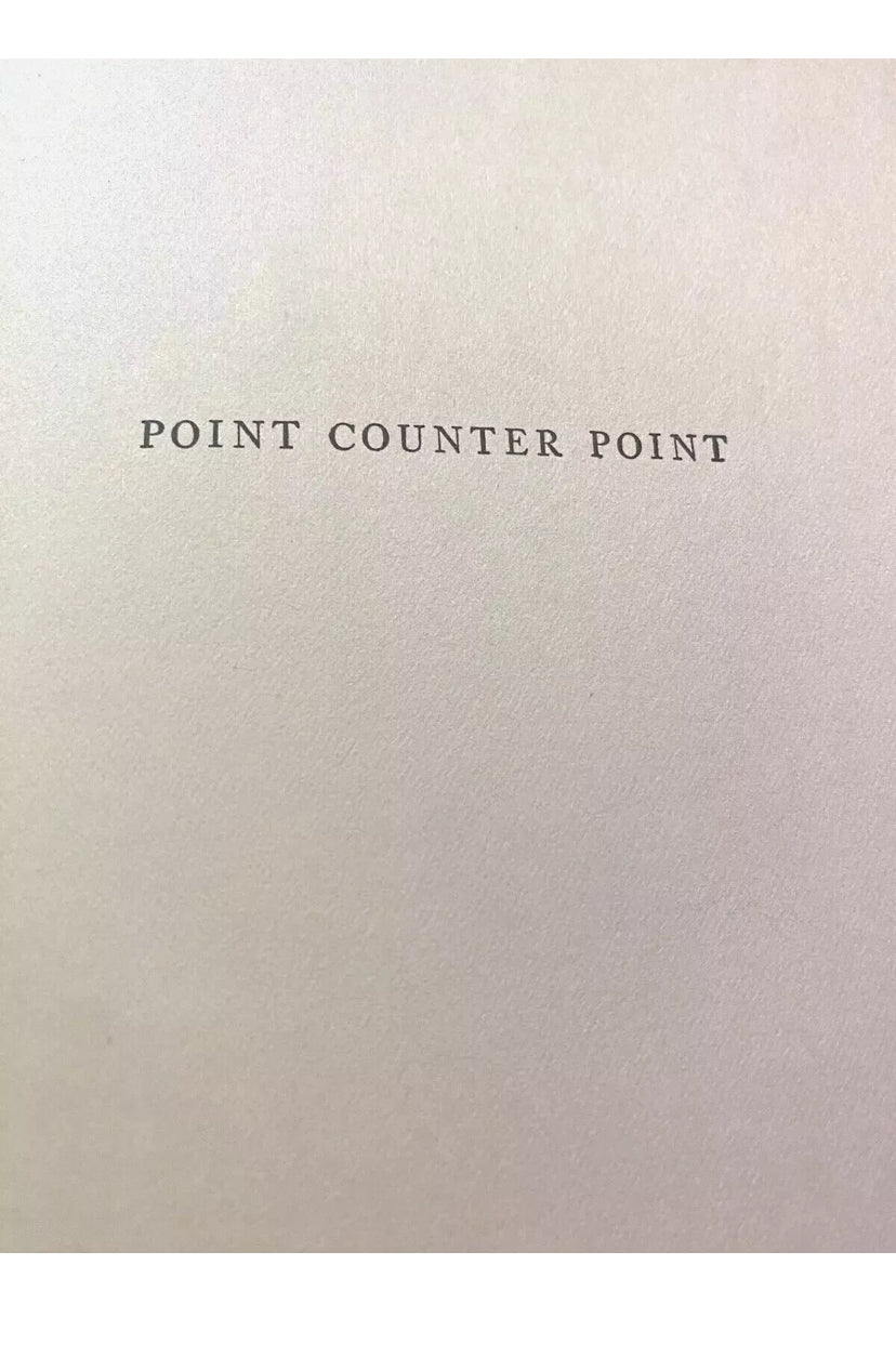 1928 FIRST edition Aldous Huxley Point Counter Point