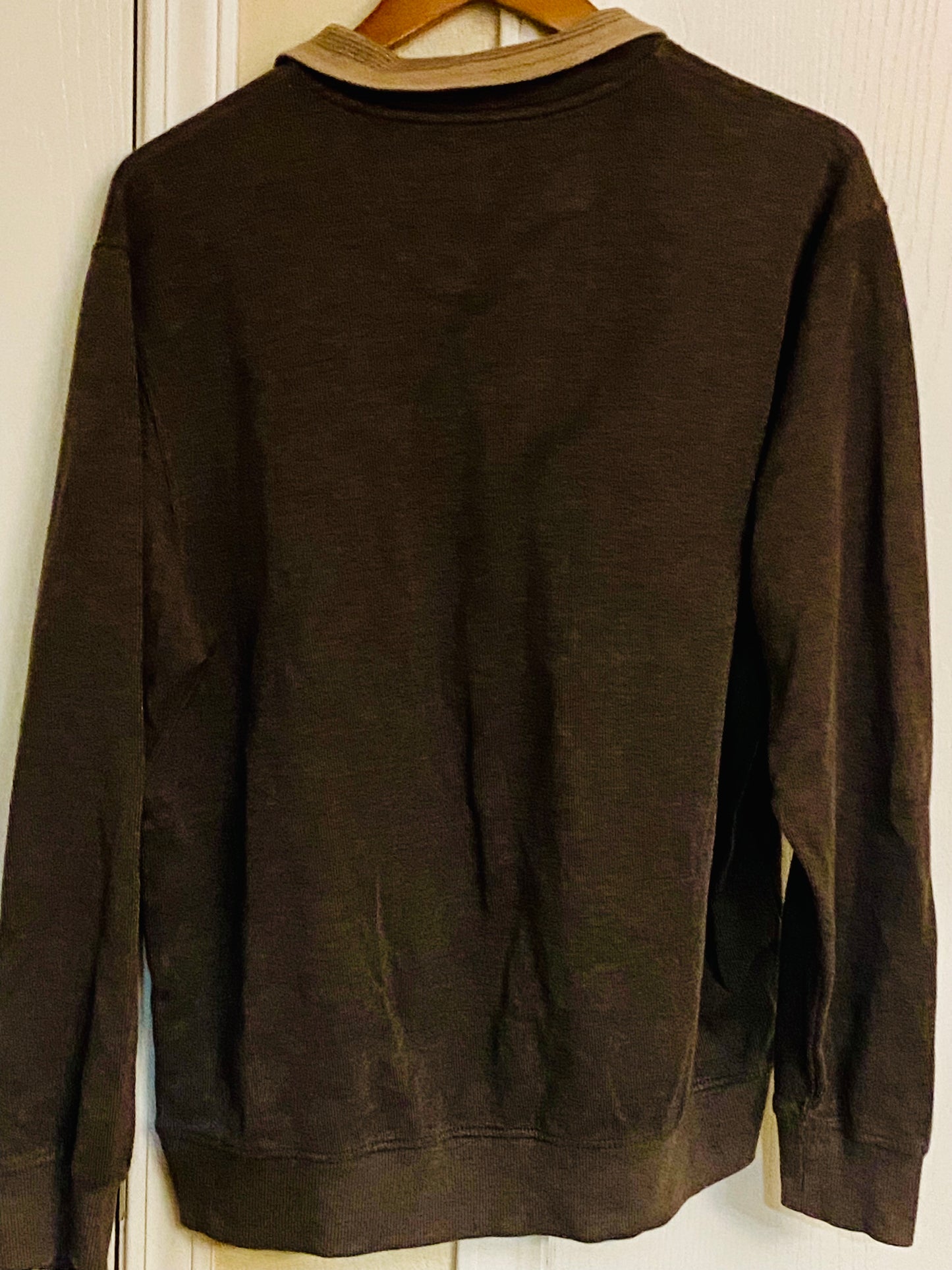 Van Heusen Mens Plaza Quarter-Zip Pullover Sweatshirt L