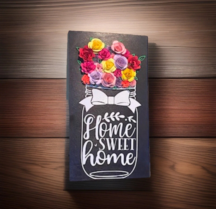 Home sweet Home Wall Faux Flower Decor