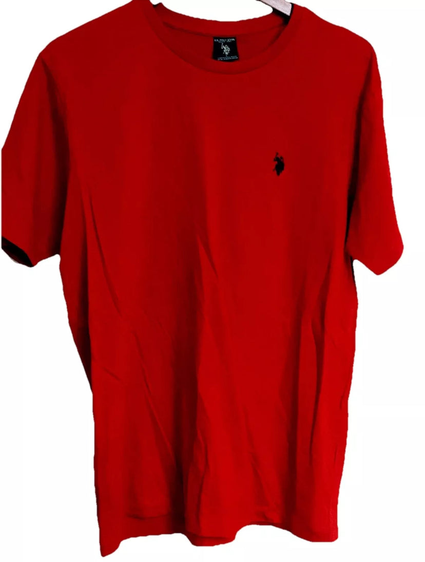 U.S. POLO ASSN. Red Short Sleeve T Shirt Logo Large