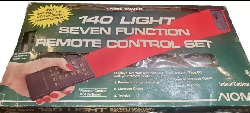 Vintage  NOVA  Light Waves,  W Remote Seven Function Set  Works- Tested