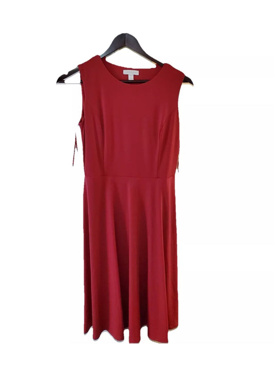 Charter Club Weekend Women's Shift Dress Sleeveless Red Size XS