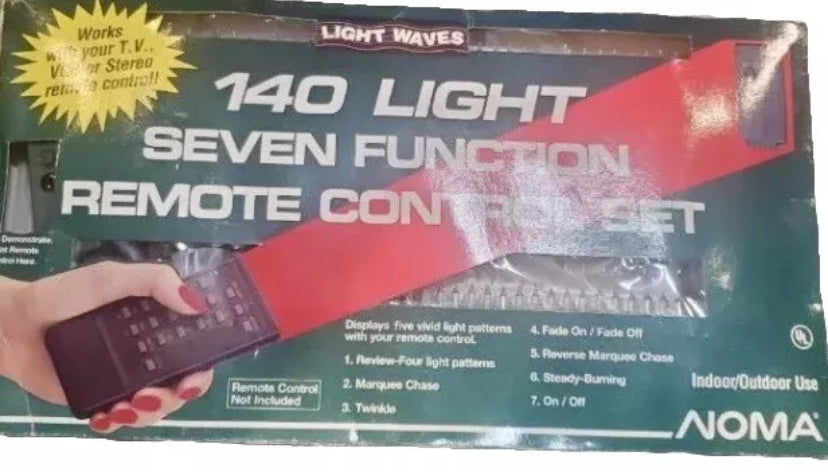 Vintage  NOVA  Light Waves,  W Remote Seven Function Set  Works- Tested