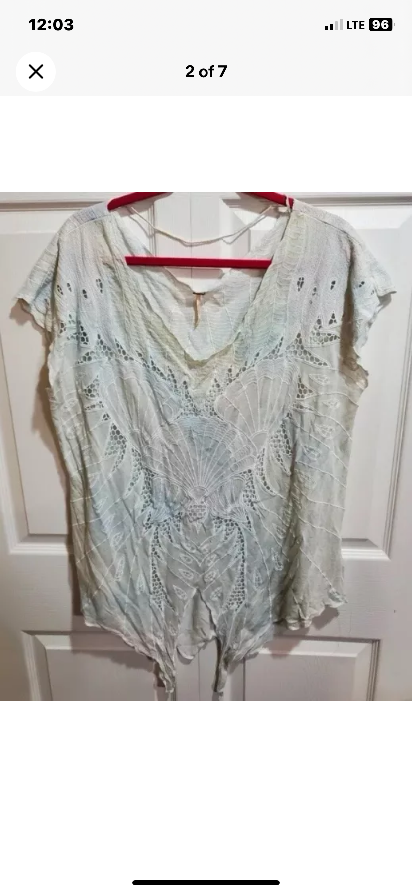 Free People Castaway Tunic Top Medium