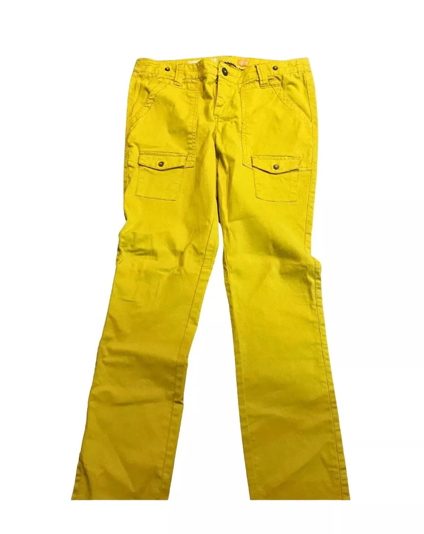 Pilcro And The Letterman Cargo Trousers Pants Sizes 8 Tall Gold ANTHROPOLOGIE