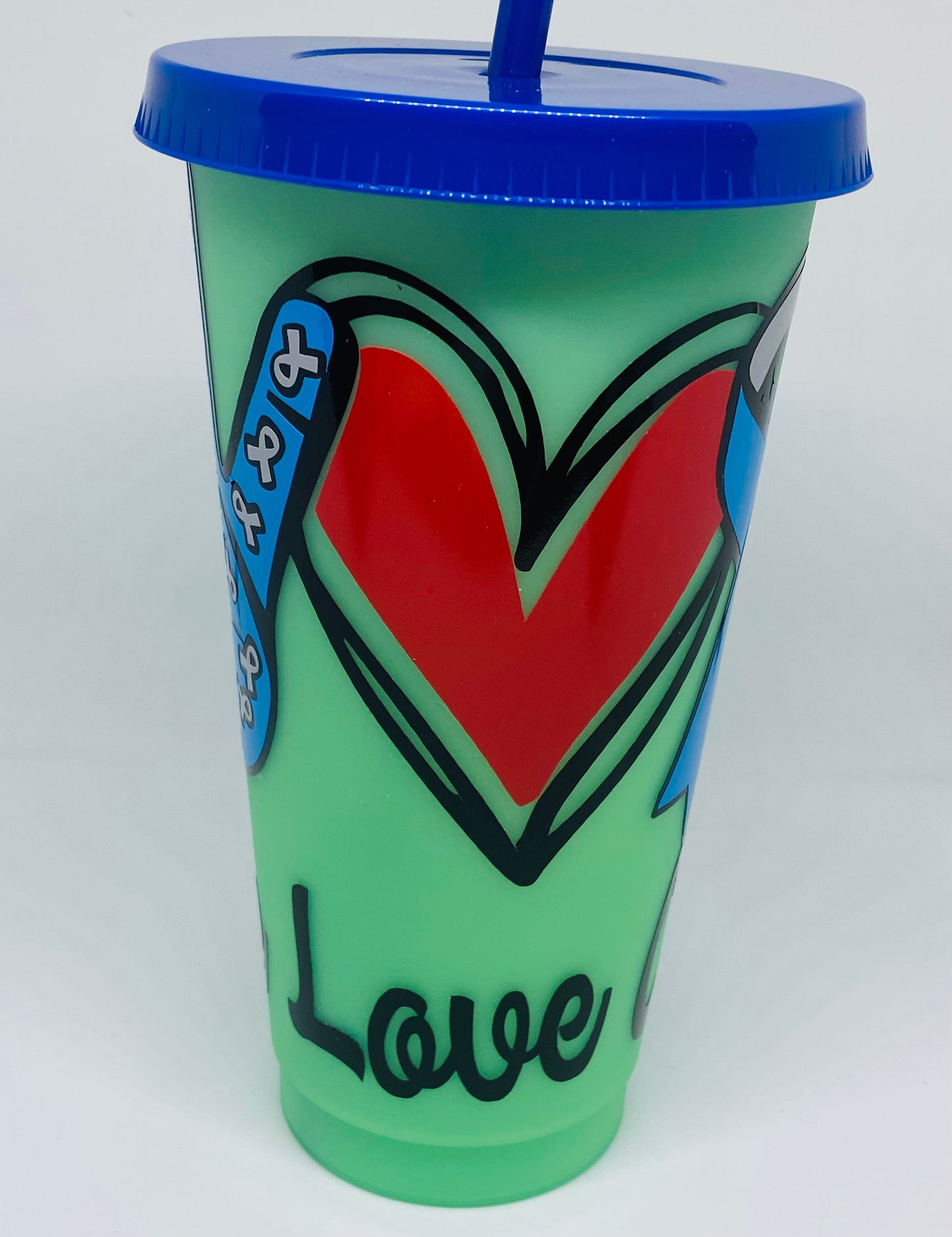 Diabetes Awareness 24oz changing color tumbler