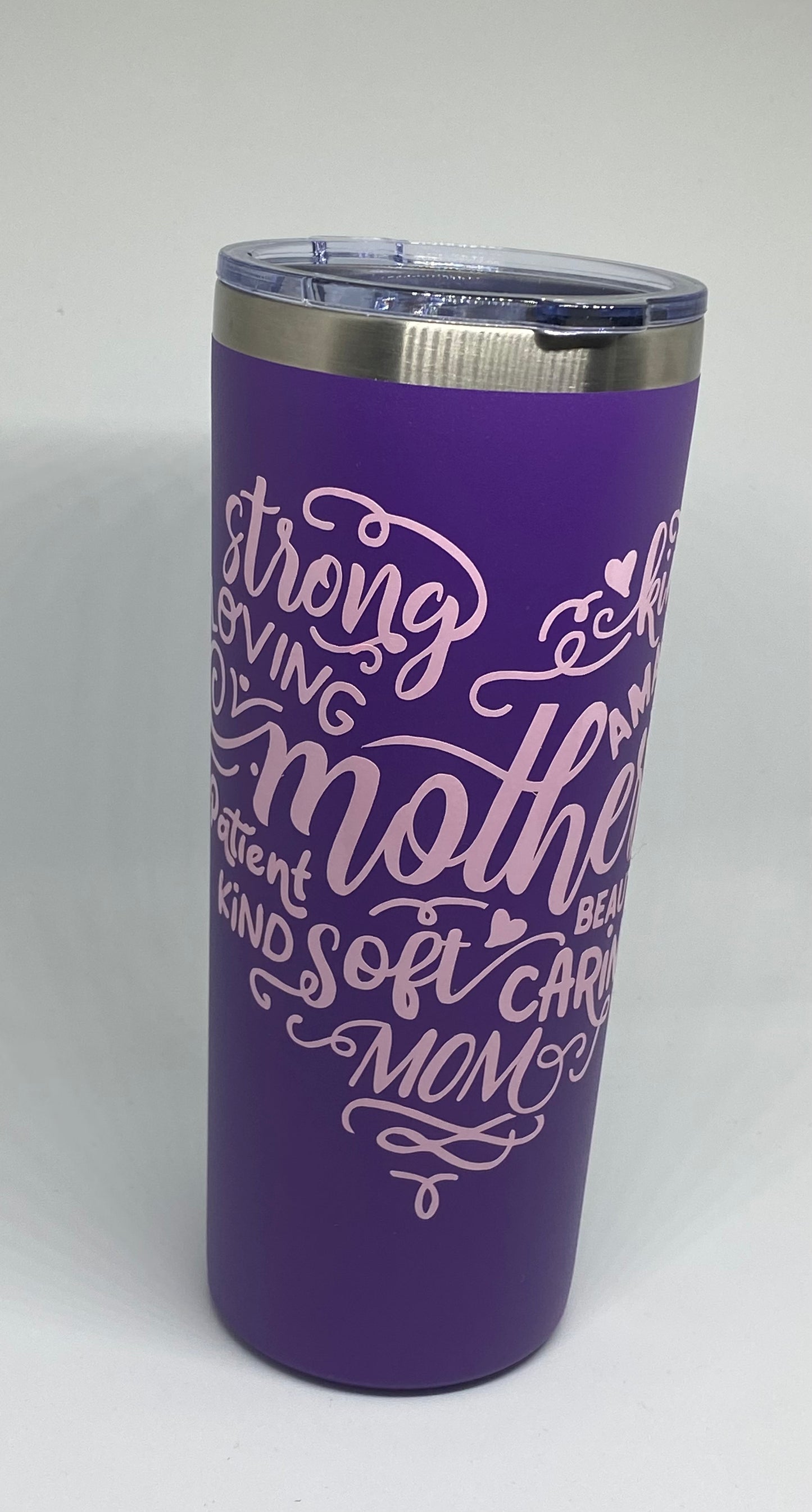 Coffee Insulated Stainless Steel Tumbler 22 Oz. Heart shape