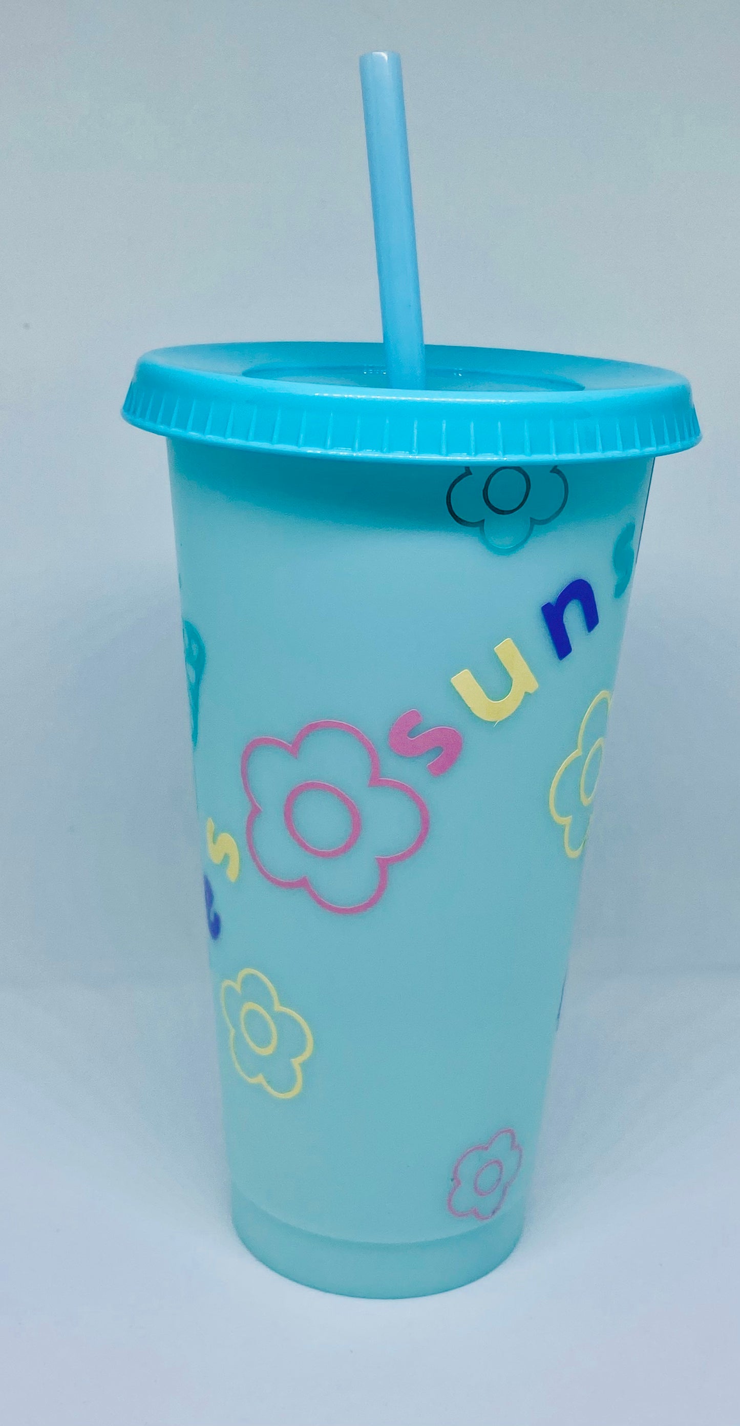 Sunshine and Good Vibe 24oz Color Changing Tumbler