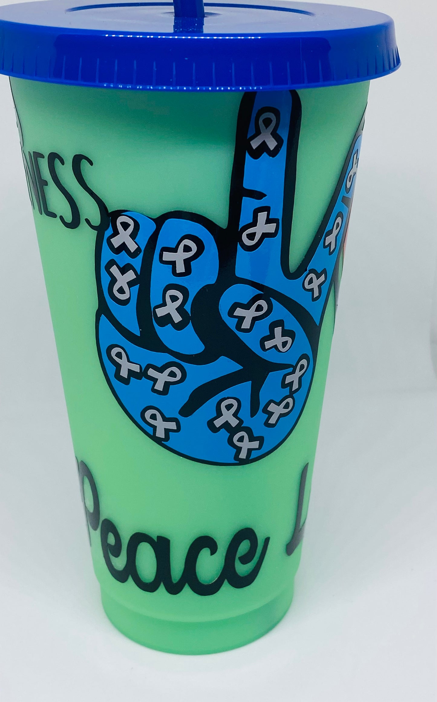 Diabetes Awareness 24oz changing color tumbler