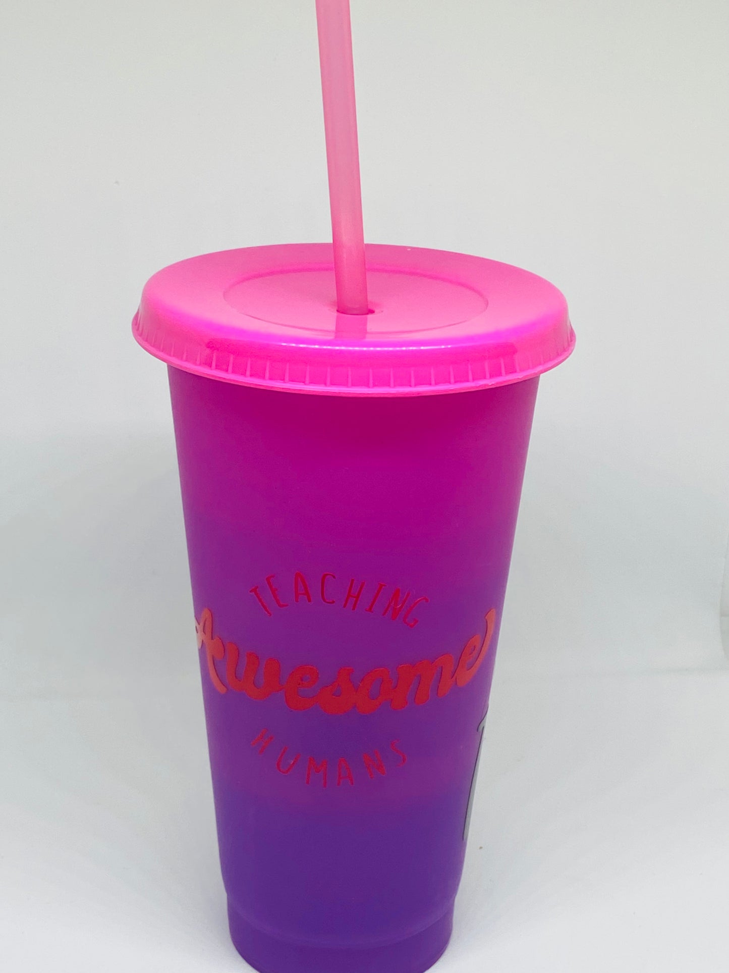 24oz Color Changing Tumbler-Teaching Awesome Humans