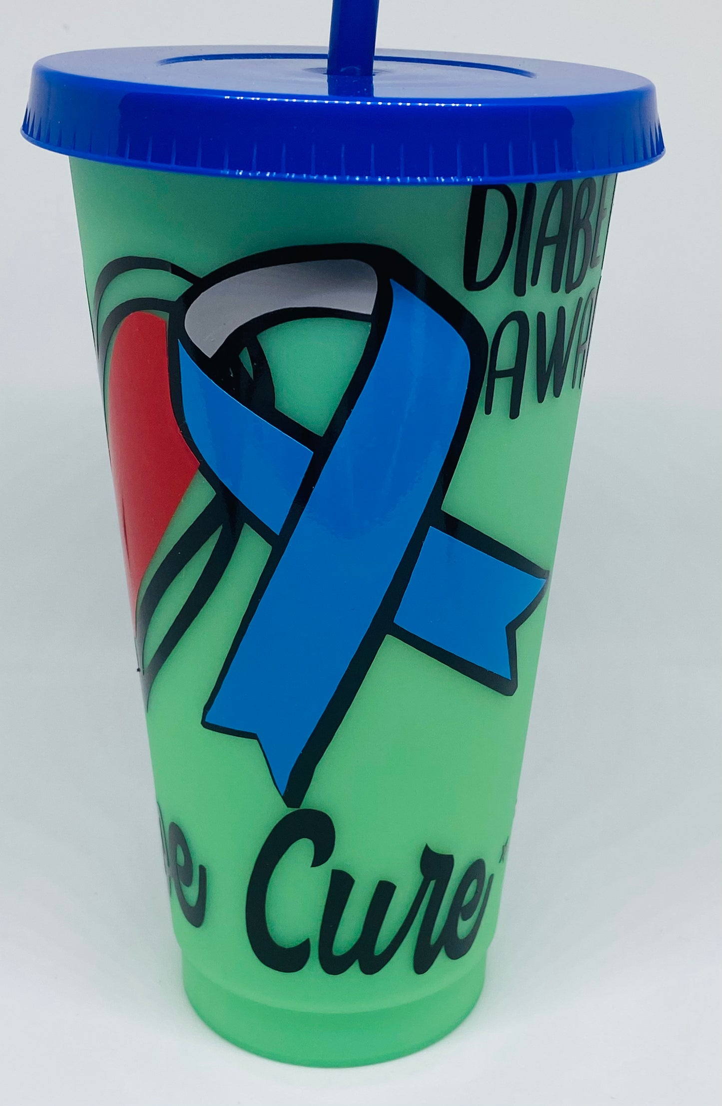 Diabetes Awareness 24oz changing color tumbler