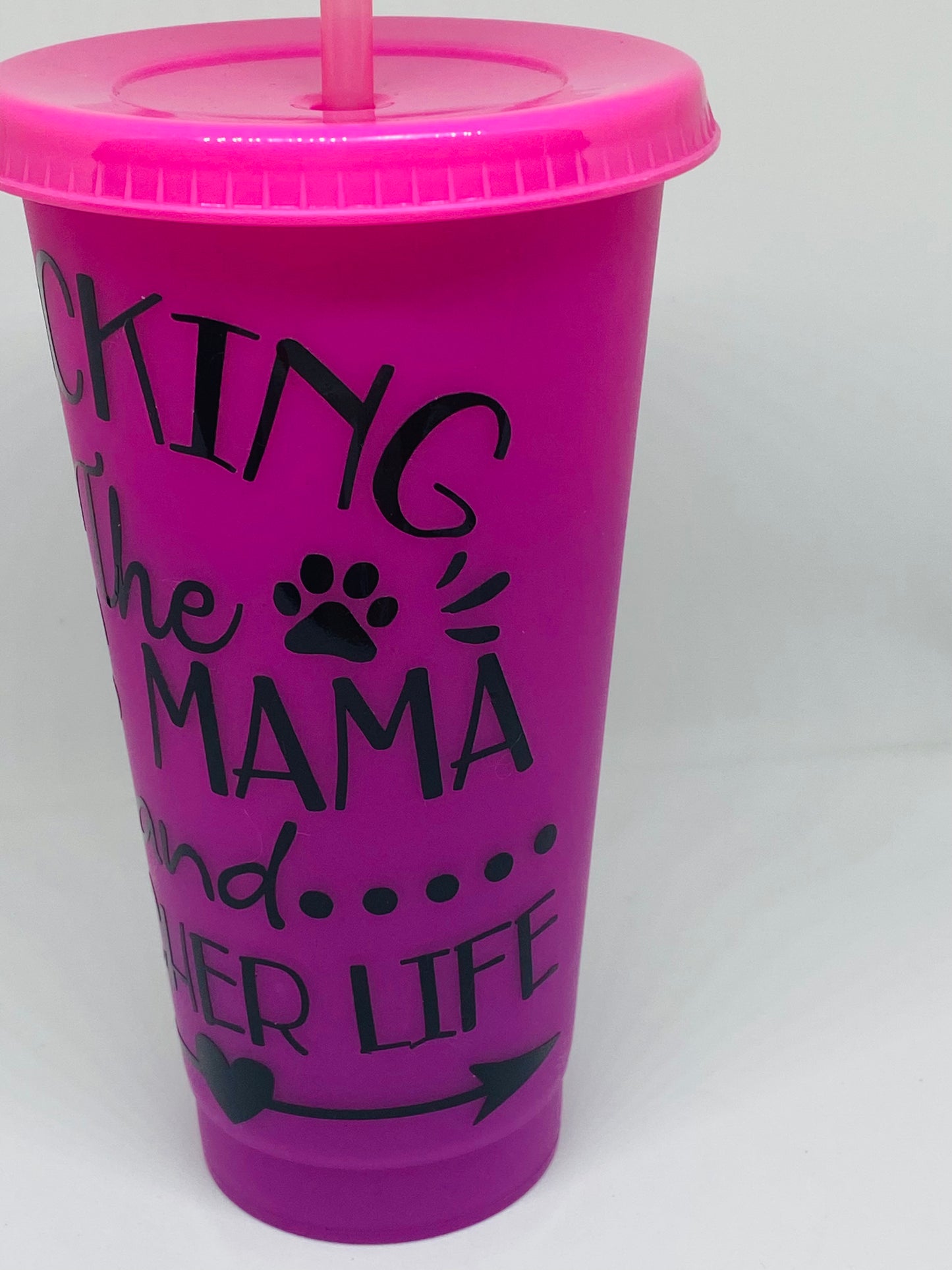 Changing color 24oz tumbler Peace Love Dog