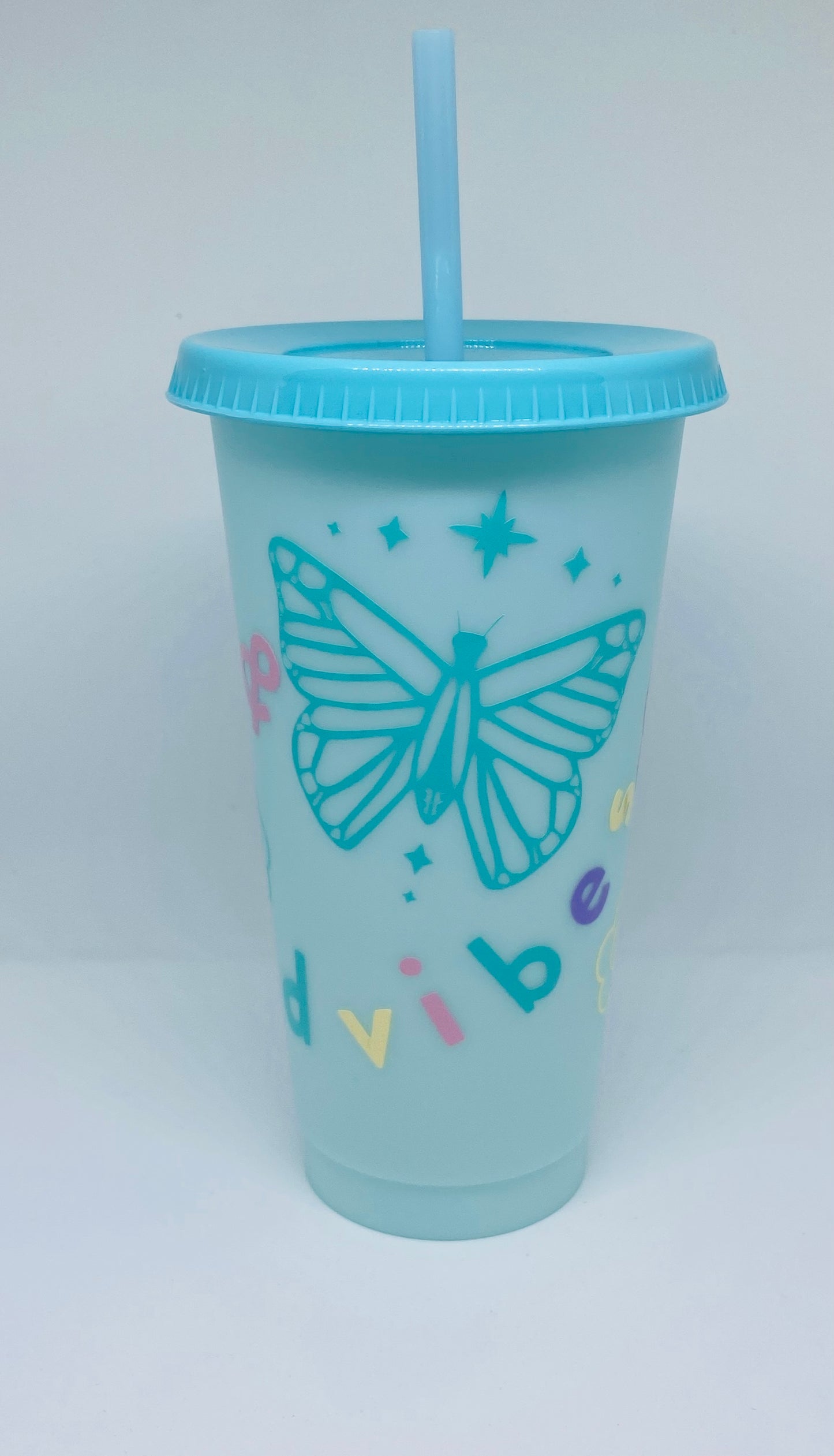 Sunshine and Good Vibe 24oz Color Changing Tumbler