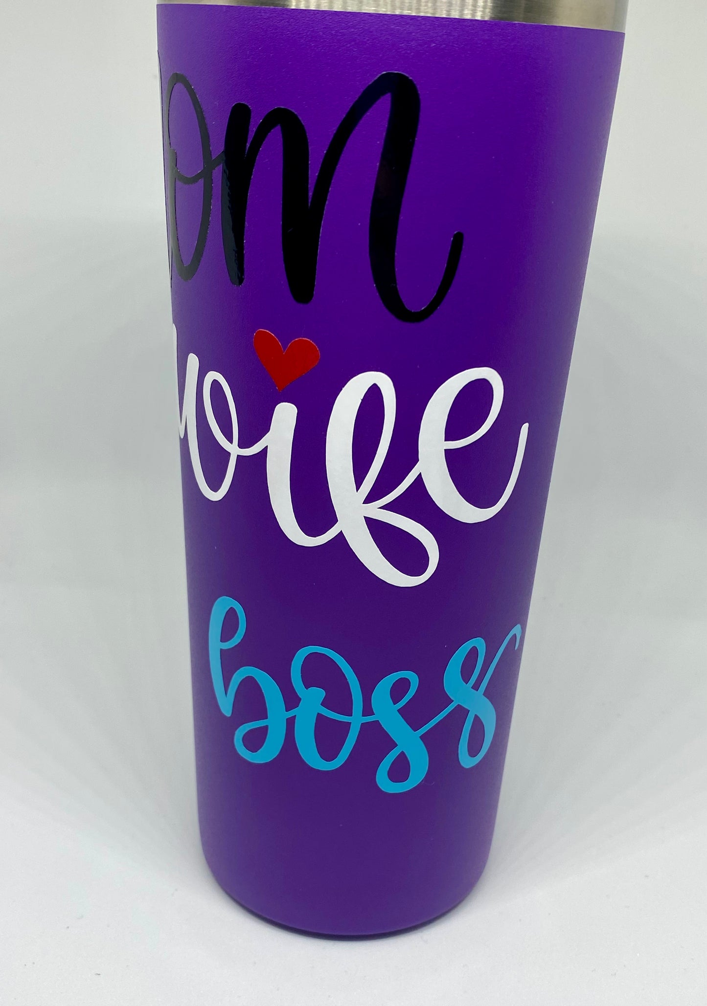 Insulated Stainless Steel Tumbler 22 Oz. Mom, wife boss