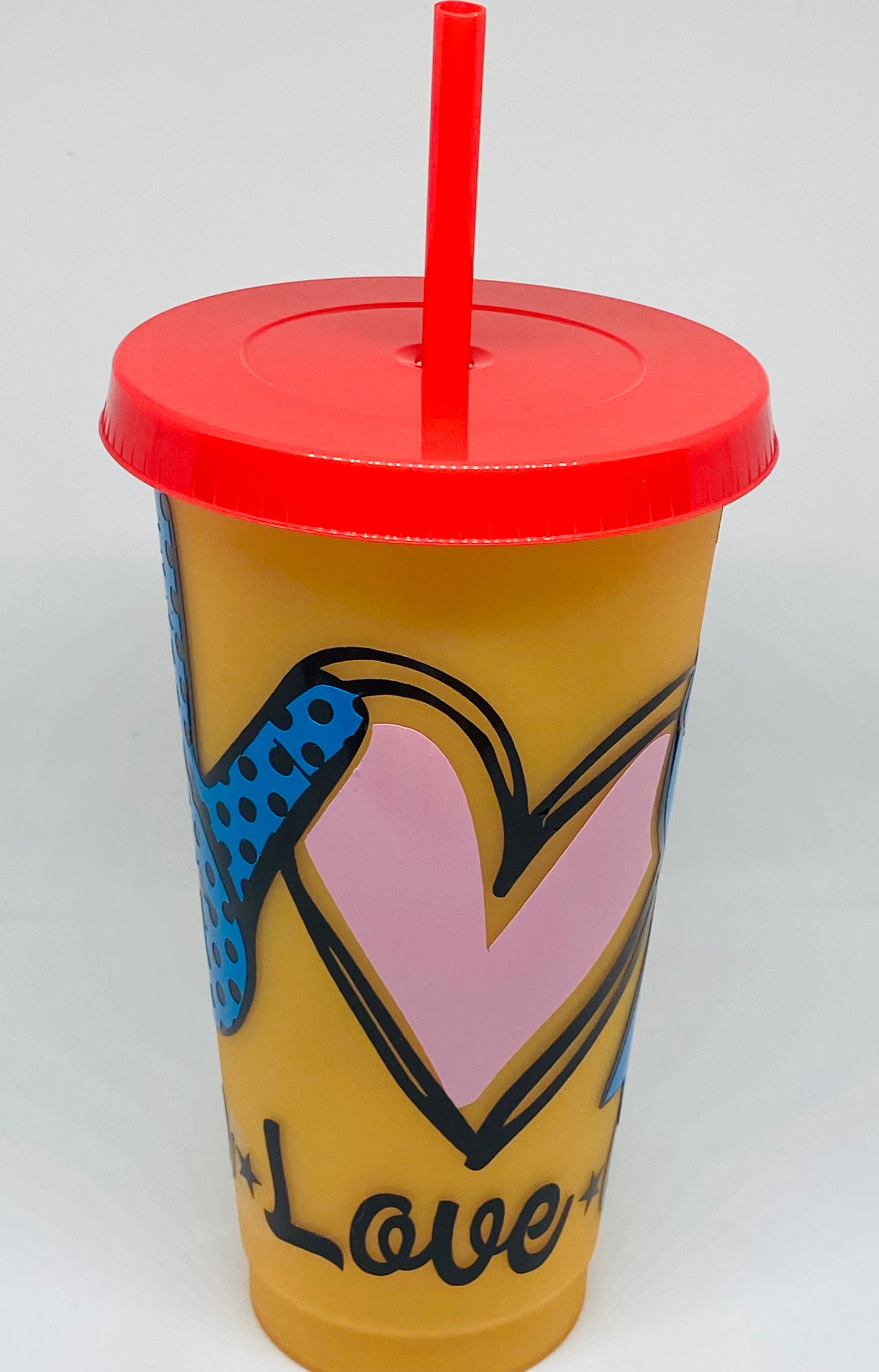 Peace Love Cure Diabetes awareness 24oz tumbler