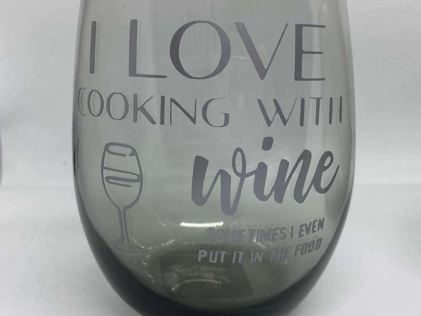 Wine Tumbler Stemless Glasses Set Of Two - New