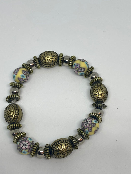 7” beaded flexible bracelet