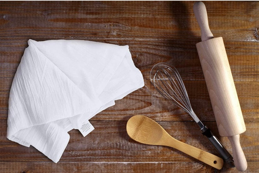 Good Friends, Good Wine, Good Food…Tea, Flour Towel Decor, good for drying